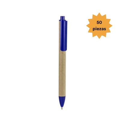 50 Piezas Boligrafo Matobo Azul Promoopcion - Promoopcion