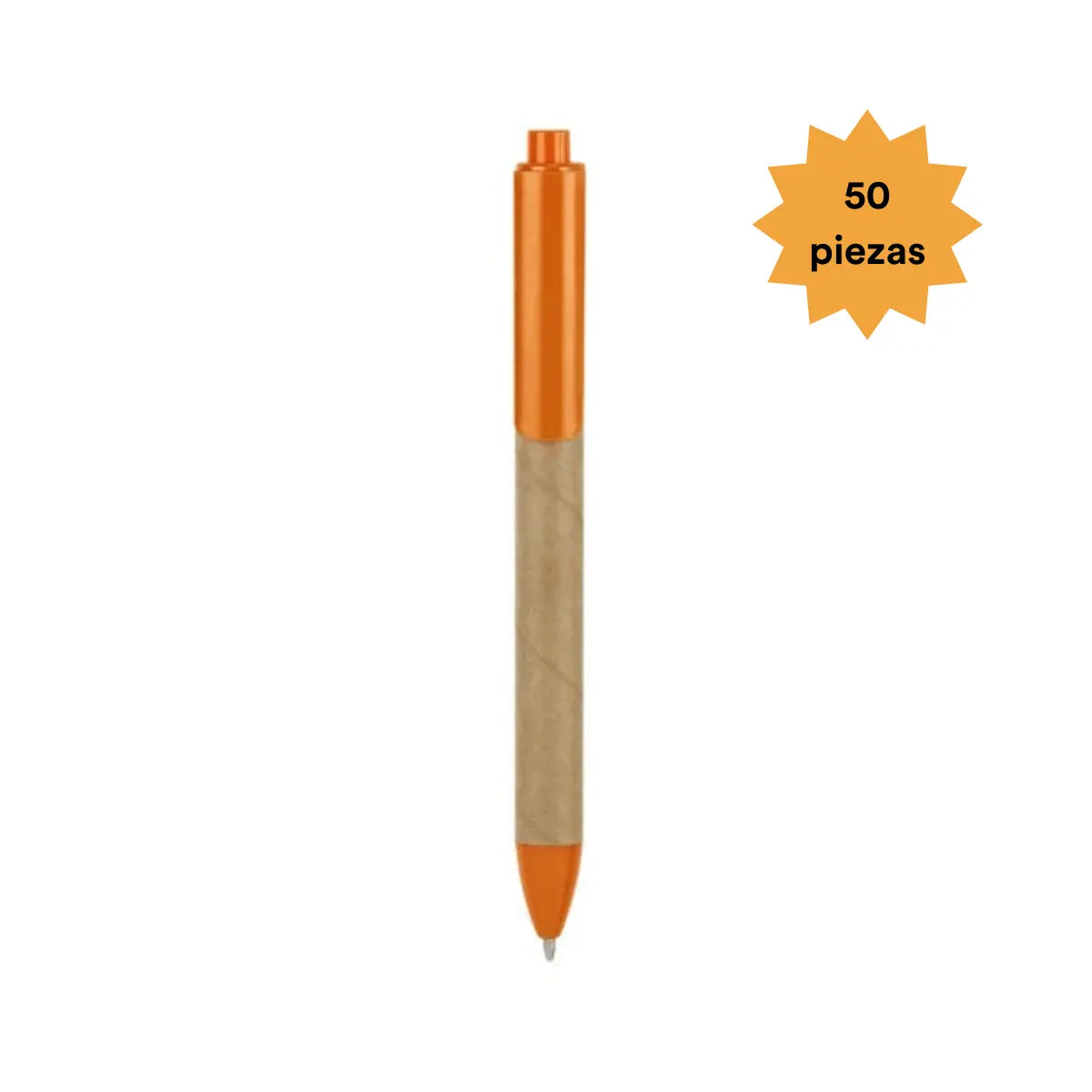 50 Piezas Boligrafo Matobo Naranja Promoopcion - Promoopcion