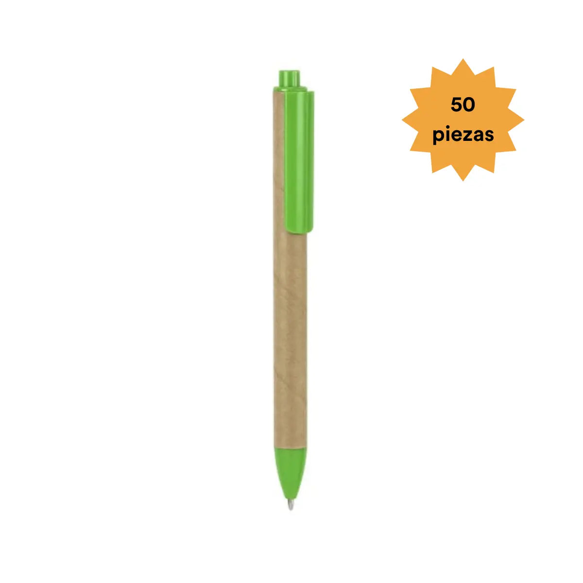 50 Piezas Boligrafo Matobo Verde Promoopcion - Promoopcion