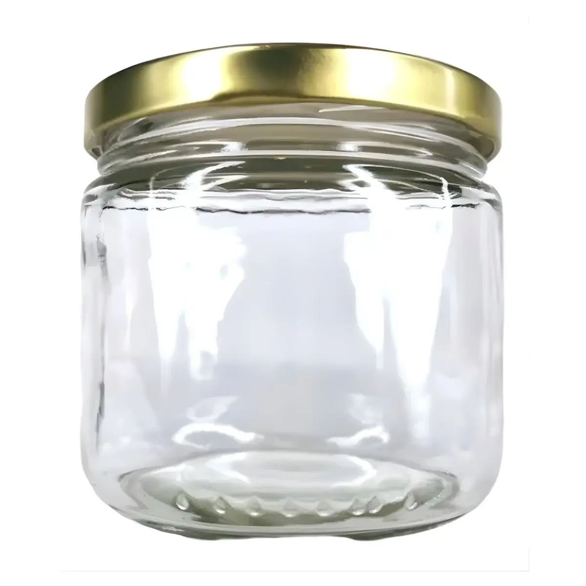 Caja con 12 JAR Envase  300ml 12oz Tapa Oro - Distenvases - vista lateral
