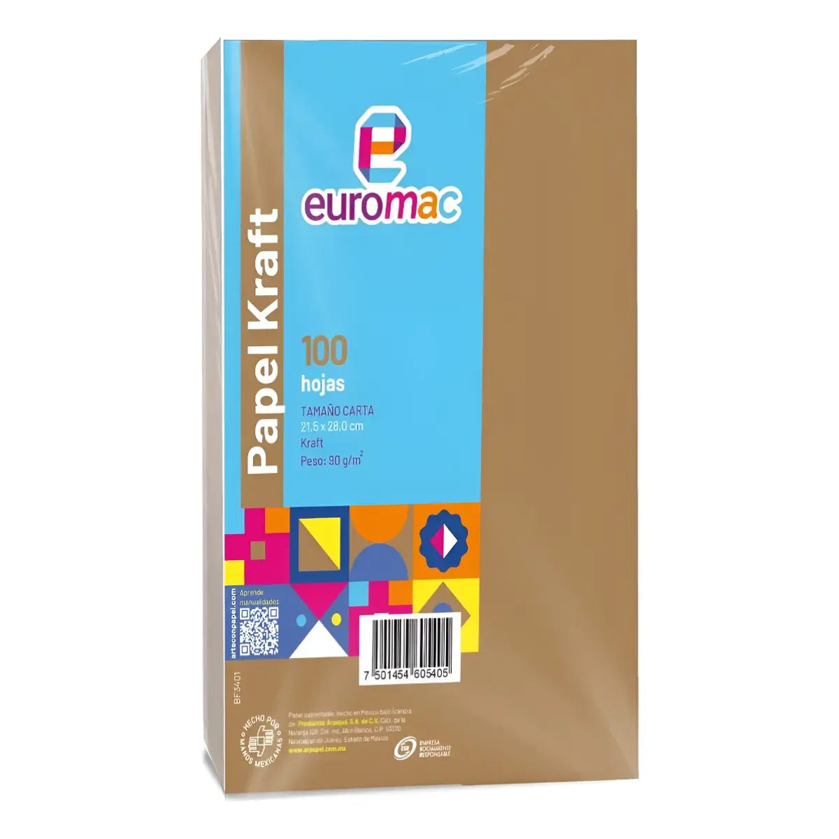 Papel Kraft Carta 100h - Euromac