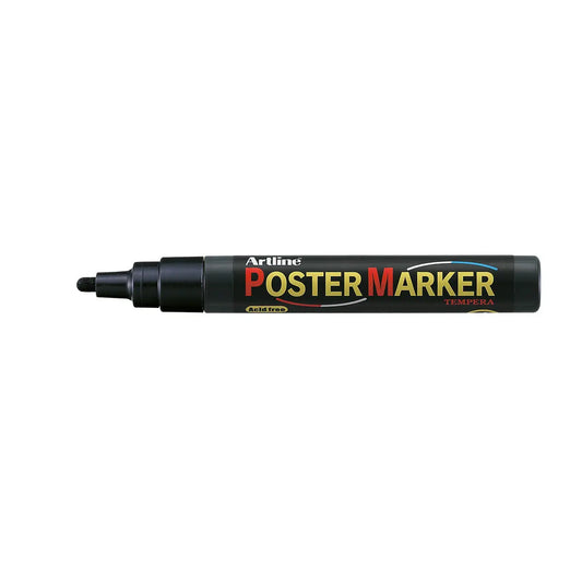 Marcador Postermarker Artline Base Agua 4 Mm Con Valvula Color Negro - Mae