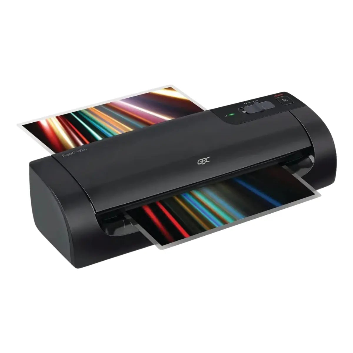 Enmicadora Fusion 1100l Gbc P3809 Para hojas Tamaño Carta Negro - ACCO - vista lateral