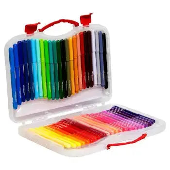 Plumones Lavables Faber Castell Fiesta Estuche Rígido 48 Pz - Faber Castell
