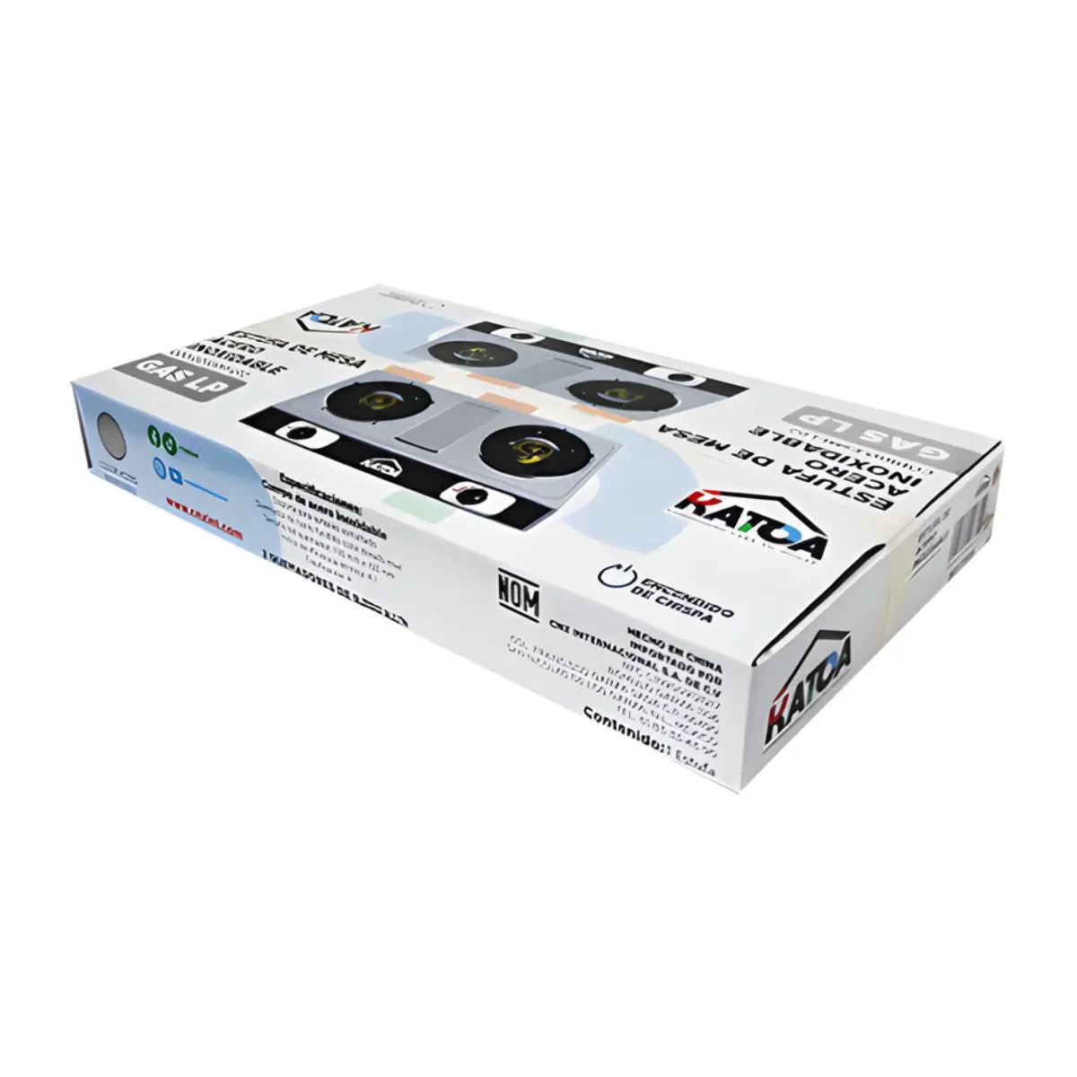 Estufa Mesa 2 Quemadores Katoa 6PZ - CNX - vista trasera