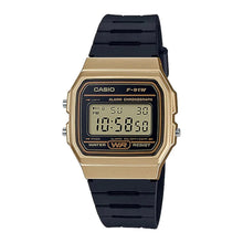 Casio Reloj Deportivo Digital Dorado Correa Resina Clásica, Correa Negro, fondo Índigo - Casio