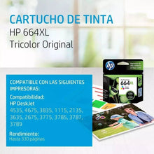 Tinta HP 664 XL Ink Advantage Tricolor - HP