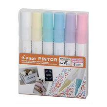 6 Plumones Pintor Pilot Fino Colores Pastel - Pilot - vista trasera