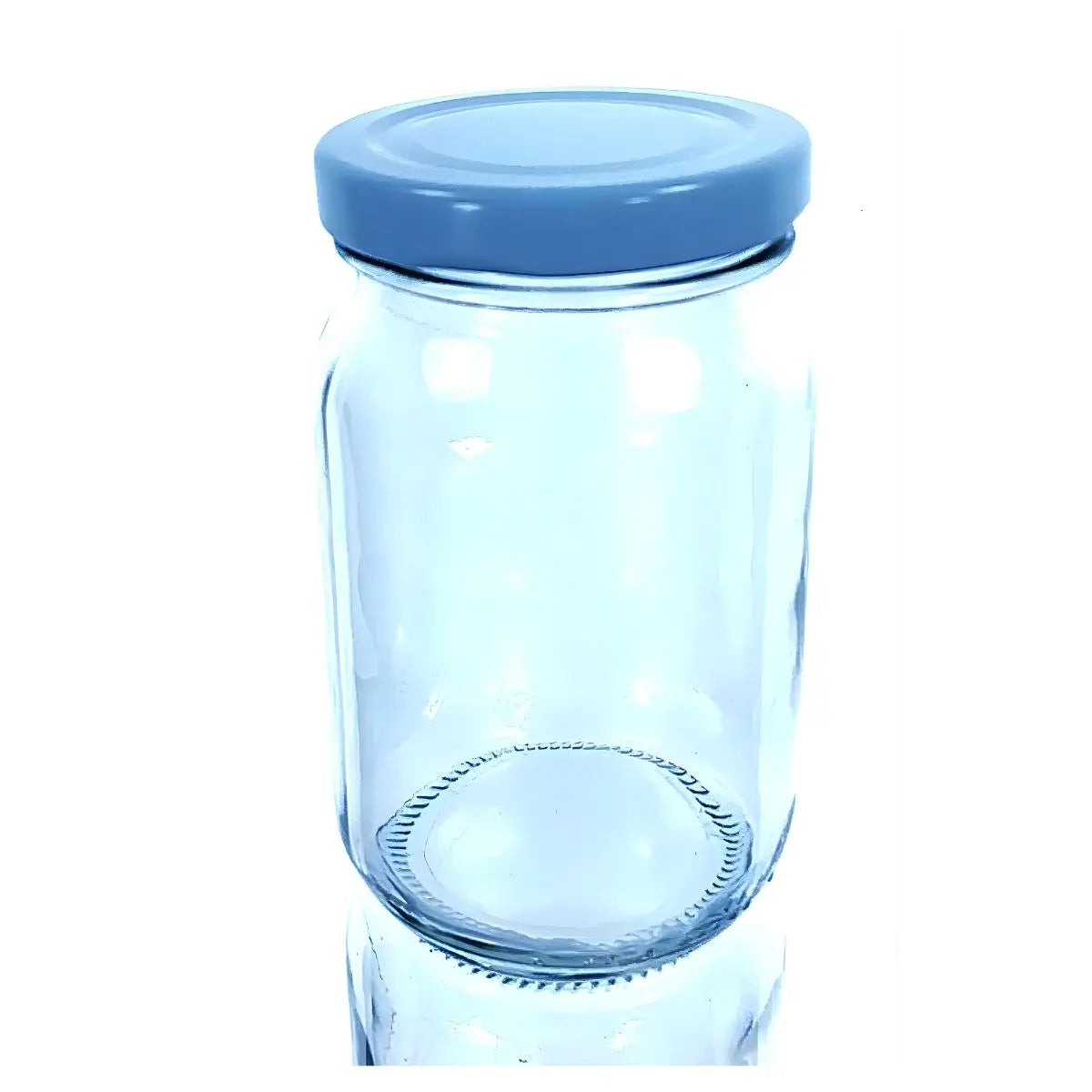24 P Tarro Conserva Frasco Vidrio Envase Dulcero 235ml 8oz Tapa Blanca - Distenvases - empaque