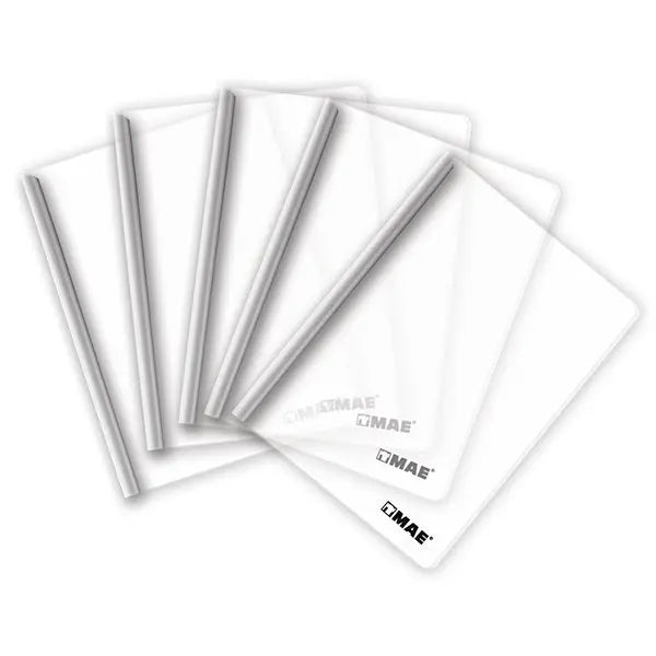 Set 10 pzas Fólder de costilla carta color transparente MAE - Mae
