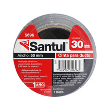 SANTUL, Cinta Adhesiva Reforzada con Tela para Ductos, 30 metros, Modelo 5696 - Santul - vista lateral