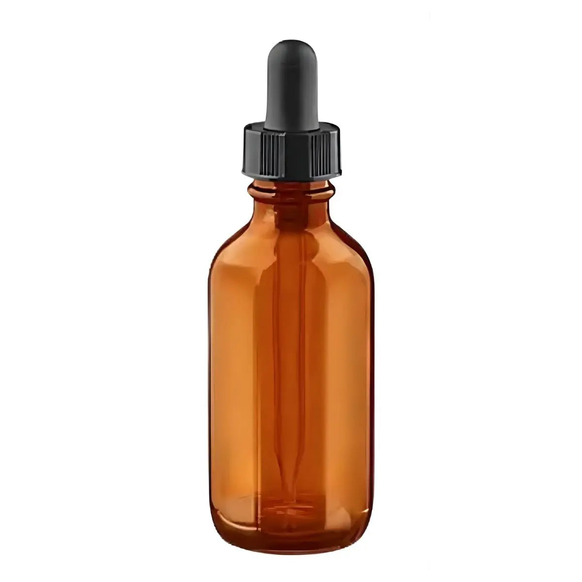 10 Frasco Botella Tapa Gotero Hermetico Vidrio 30 Ml Ambar Elegir Color Negro - Coveme - vista lateral