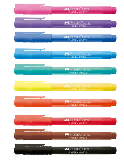 Rotuladores Faber Castell Punta Fina Ice 10 Pz - Faber Castell - detalle