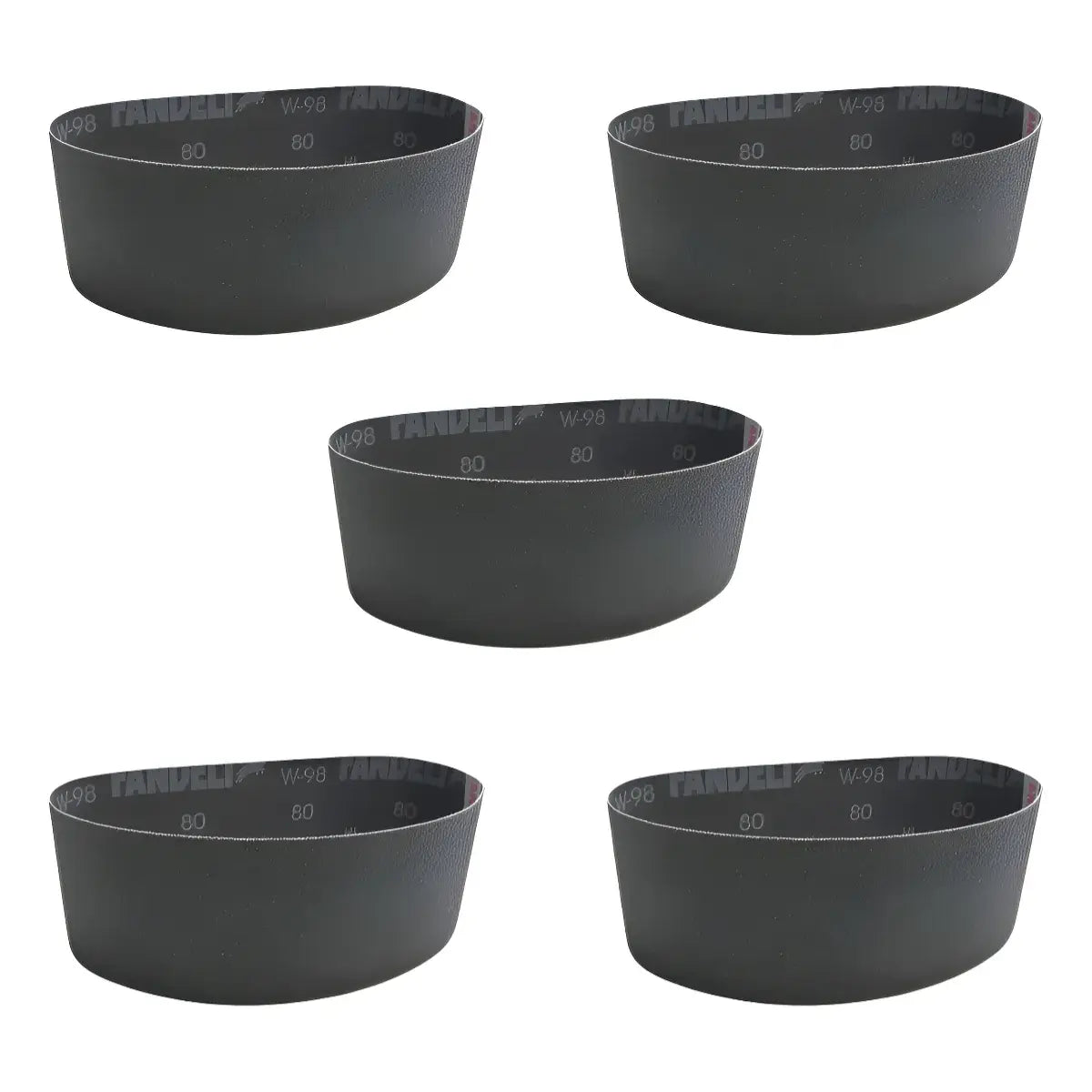 Pack 5 Bandas Lija Fandeli W98 Grano 120 Alta Resistencia INNER - Fandeli - vista lateral