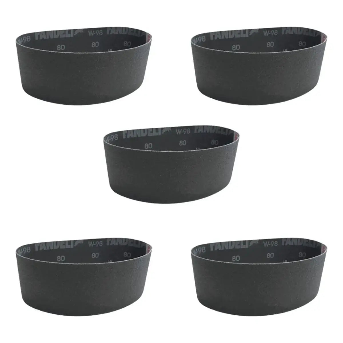 Pack 5 Lijas Banda W-98 Fandeli Grano 400 3” X 21” Resistente Fandeli