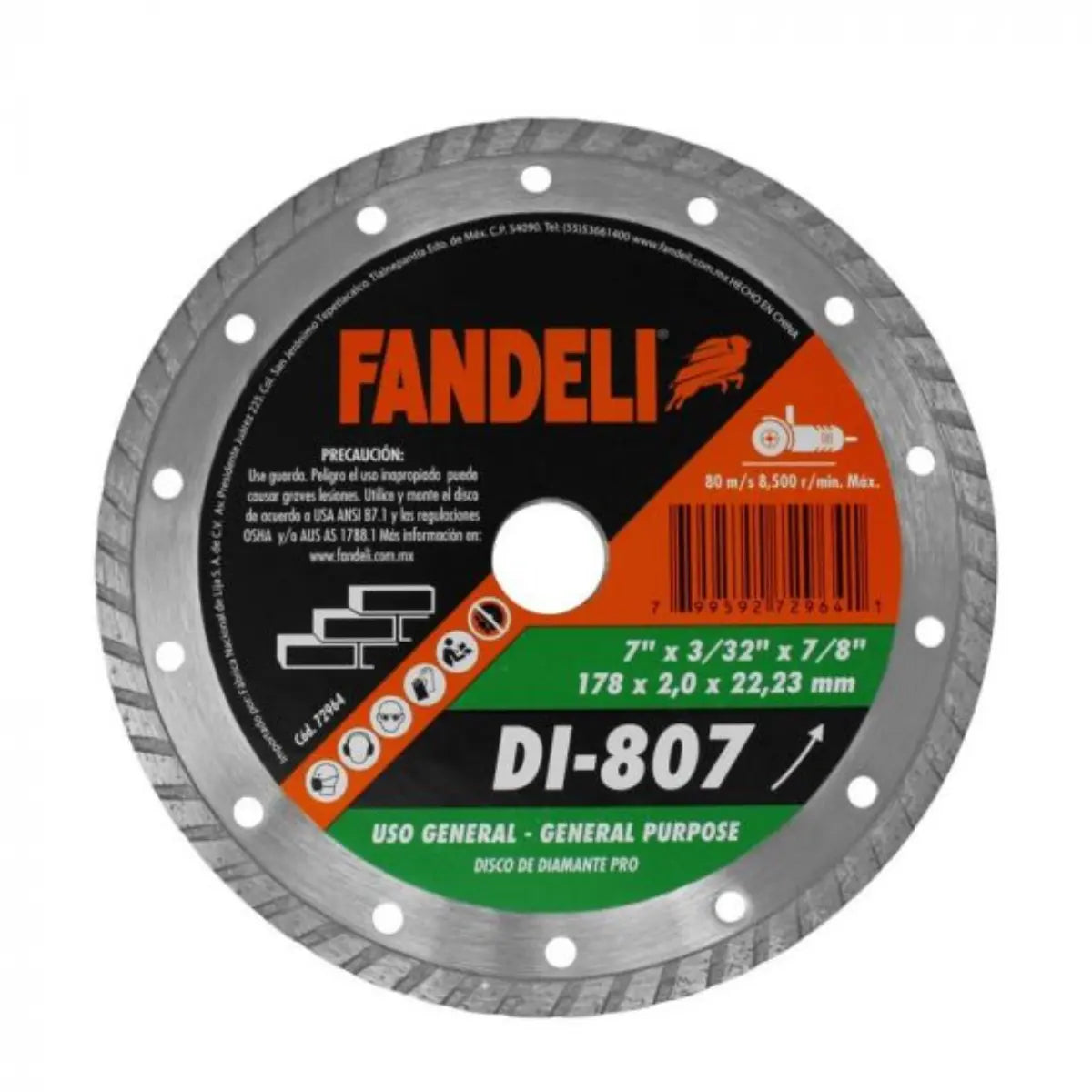 D. DIAMANTE TURBO PRO 7” Fandeli - Fandeli