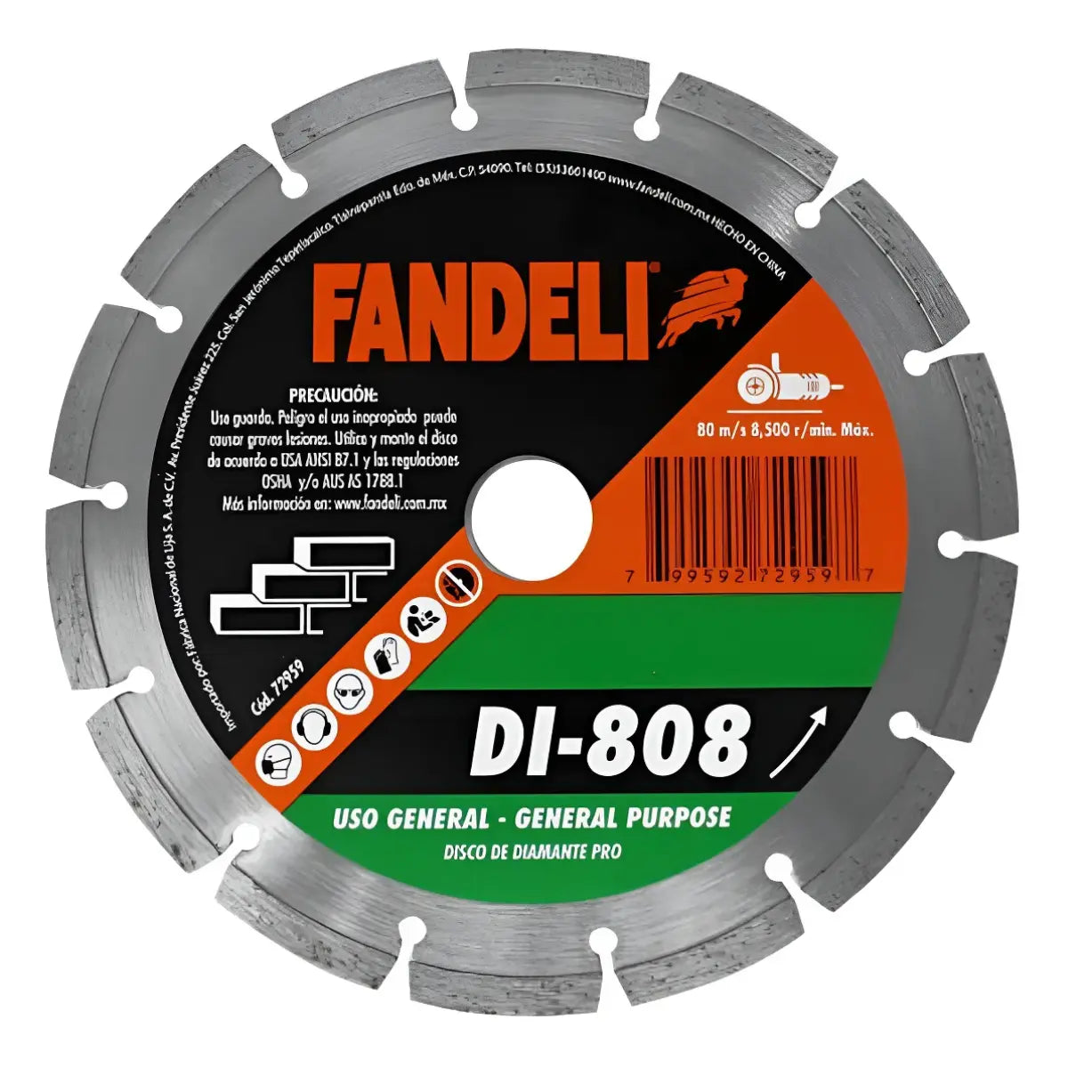 D.DIAMANTE SEGMENTADO PRO 12” Fandeli - Fandeli