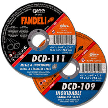 D.CORTE DELG MULTICOR PRO 4½” 10 pz FANDELI 1/2 x 7/8" - Fandeli