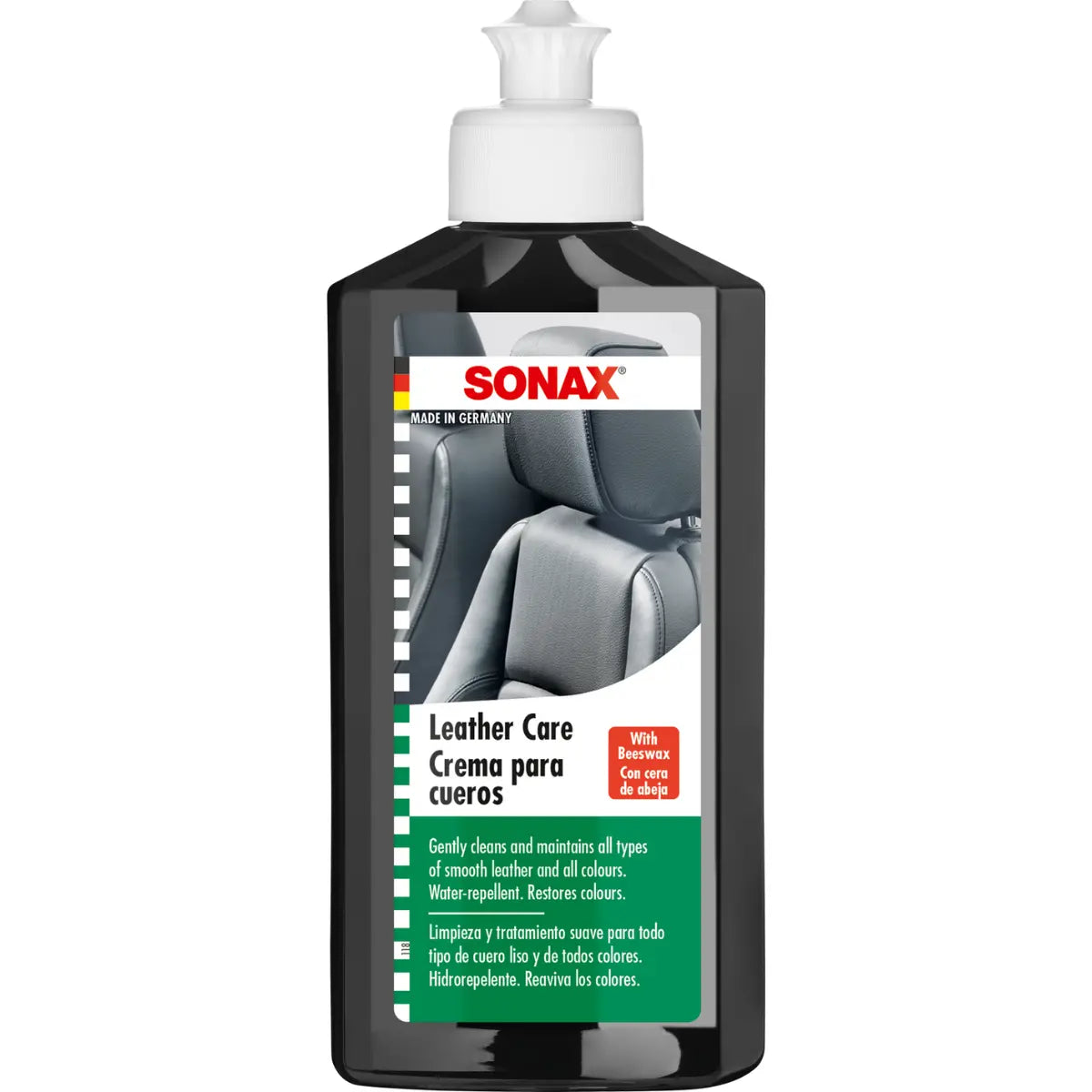 Crema para cueros 250ml BOTELLA CON BOQUILLA 75004 Sonax - Fandeli