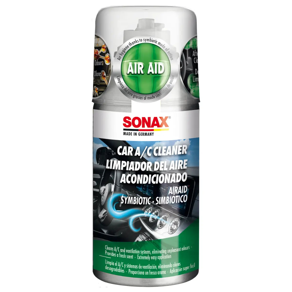 SONAX LIMPIADOR A/C 150 ML ANTIBACTERIAL - Fandeli