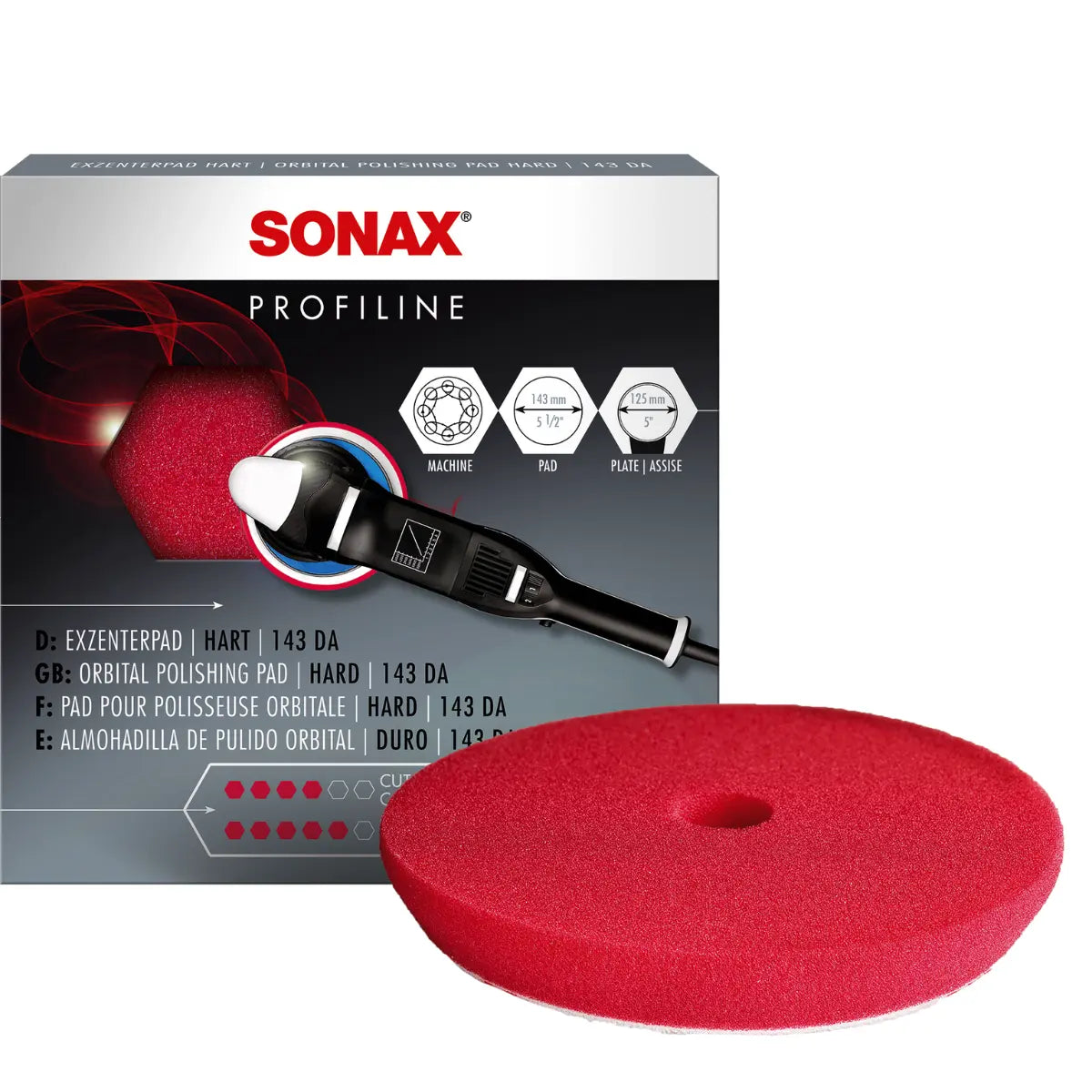 Esponja pulir del/roja 1 PIEZA 75560 Sonax - Fandeli