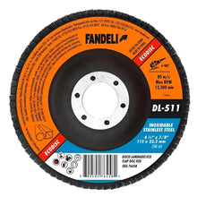 10 Discos Laminados 4½ X 7/8 Zirconia Grano 60 Fandeli - Fandeli