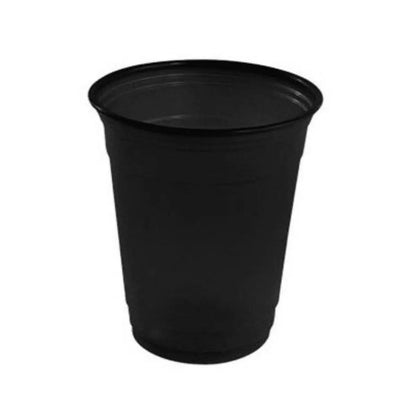 20pz Vasos Plastico Negro Party Is On 12 Oz Fiestas - PARTY IS ON