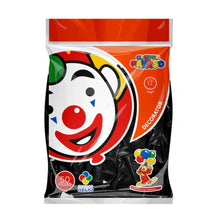 100pz Globos Payaso Color Negro N°#12 Decoracion Fiestas - GLOBO PAYASO - vista lateral