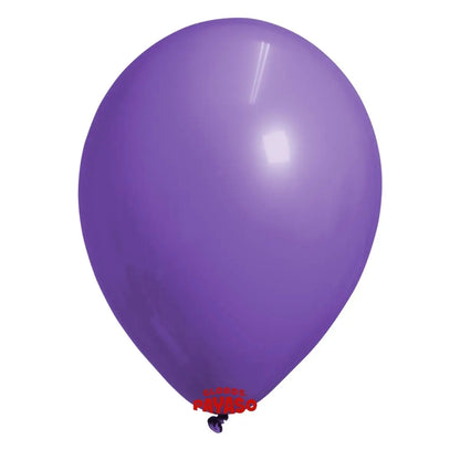 100pz Globos Payaso Color Violeta N° #5 Decoracion Fiesta - GLOBO PAYASO - vista trasera