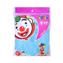 50pz Globo Payaso Linking N° 12 Colores P/elegir Decoracion Azul Cielo - GLOBO PAYASO - vista trasera