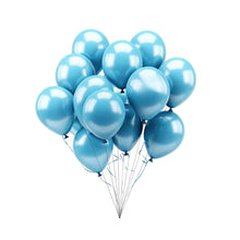 100pz Globos Payaso N° 9 Metalico Perla Decoraciones Fiestas Azul Acero - GLOBO PAYASO - empaque
