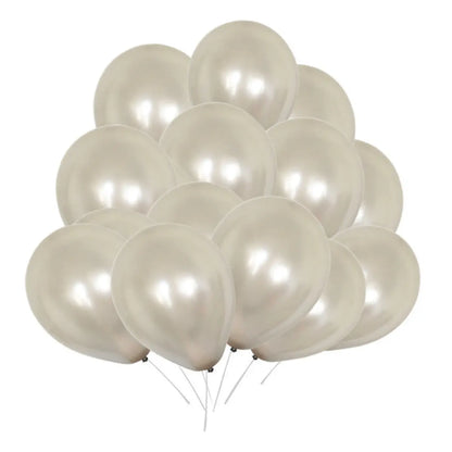 100pz Globos Payaso N° 9 Metalico Perla Decoraciones Fiestas Azul Acero - GLOBO PAYASO - vista lateral