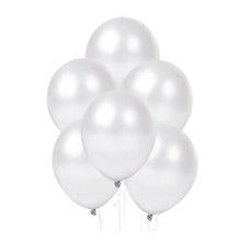 50pz Globos Payaso Perla Blanco Metalico N° 9 Decoracion - GLOBO PAYASO - vista lateral