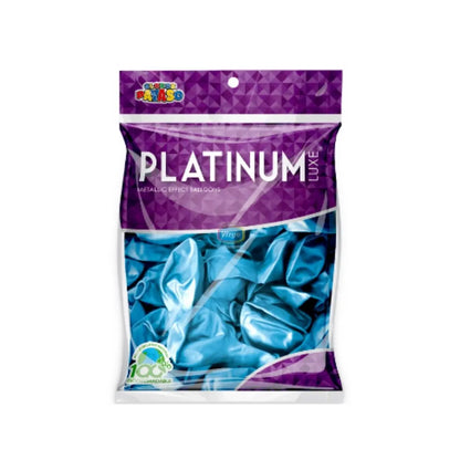 25pz Globos Platinum Globo Payaso Elige Color #12 Decoracion Azul - GLOBO PAYASO - vista lateral