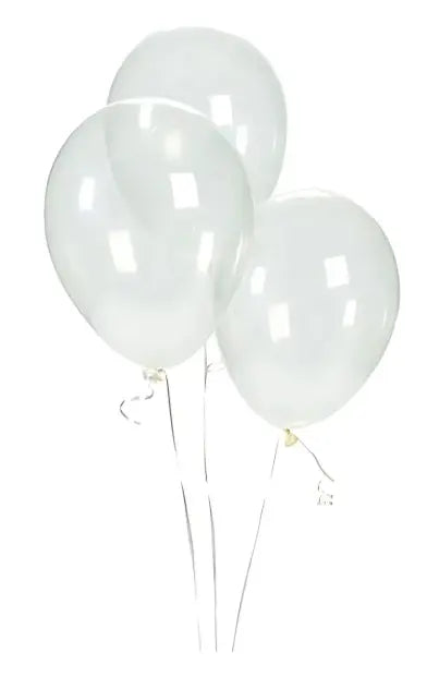 GLOBO PAYASO TRANSPARENTE N°12 BOLSA 100PZ - GLOBO PAYASO - vista lateral