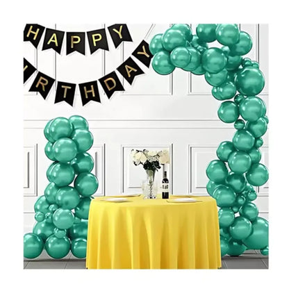 100pz Globos Payaso N° 9 Metalico Perla Decoraciones Fiestas Azul Acero - GLOBO PAYASO - detalle
