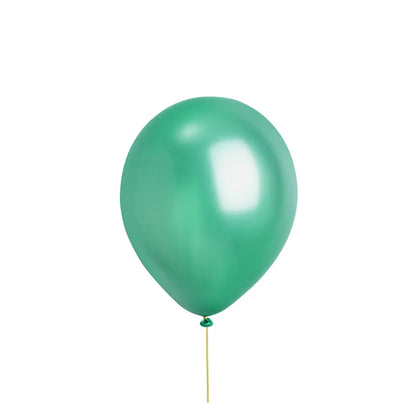100pz Globos Payaso N° 9 Metalico Perla Decoraciones Fiestas Azul Acero - GLOBO PAYASO - vista trasera