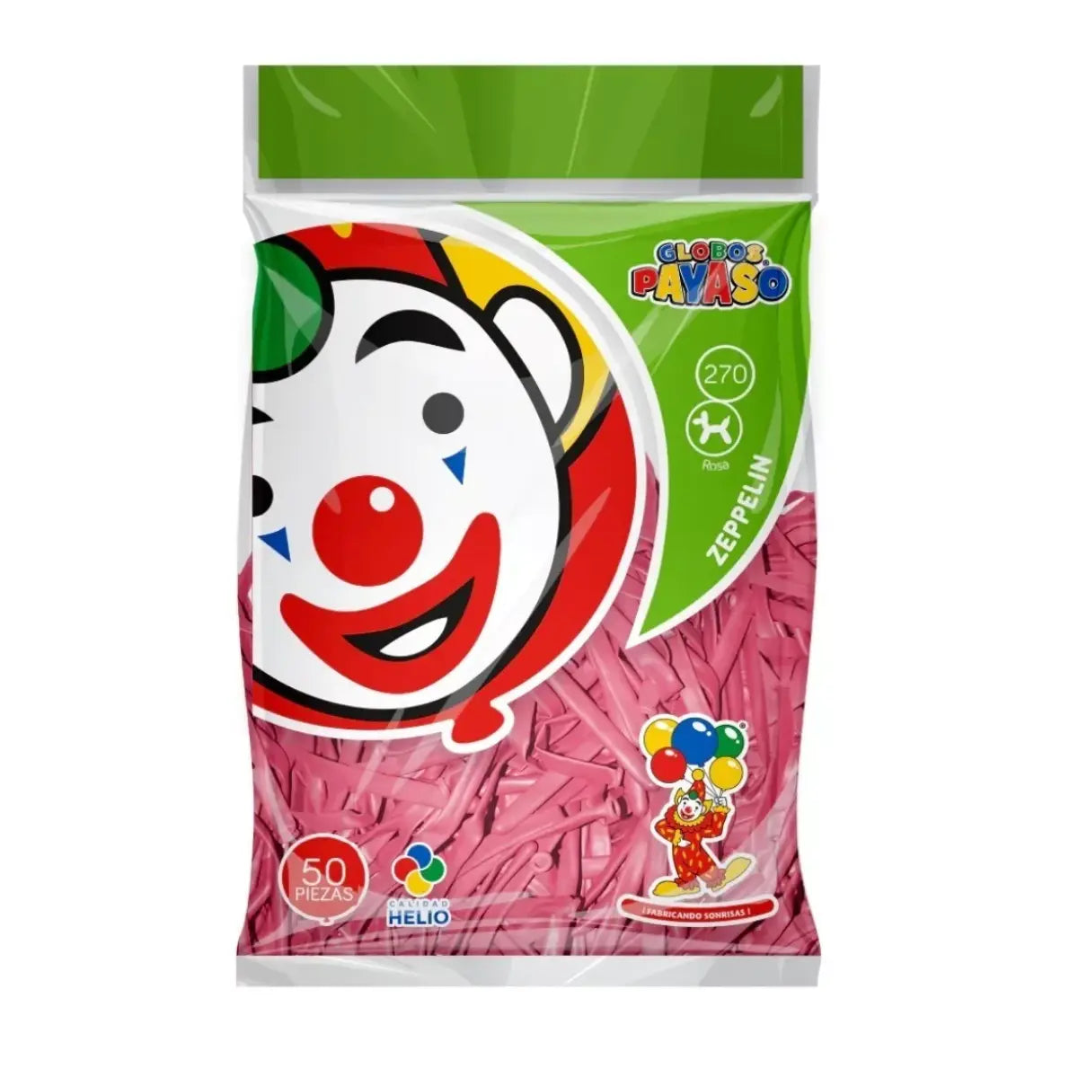 50pz Globos Payaso Largos #270 Elige Color Fiesta Decoracion Rosa - GLOBO PAYASO - accesorios