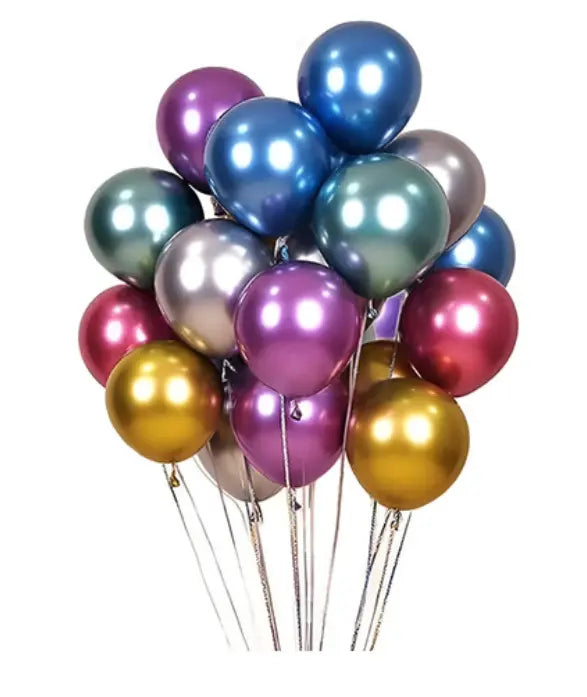 GLOBO PAYASO SURTIDO-METÁLICO VARIOS N° 9″ BOLSA c/100 pzs - GLOBO PAYASO - vista lateral