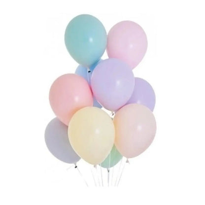 50pz Globos Payaso Macarron N#9 Varios Colores Pastel Fiesta - GLOBO PAYASO - vista lateral