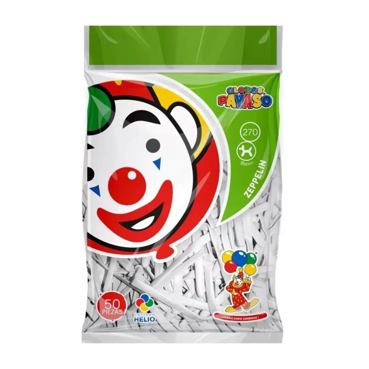 50pz Globos Payaso Largos #270 Elige Color Fiesta Decoracion Blanco - GLOBO PAYASO - accesorios