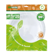 10pz Platos Biodegradable Party Is On Plato Bagazo Caña N°9 - PARTY IS ON