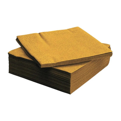 50pz Servilletas De Papel Party Is On Coctel Color Dorado - PARTY IS ON - vista lateral