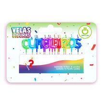 Vela Letrero Feliz Cumpleaños Party Is On Multicolor - PARTY IS ON