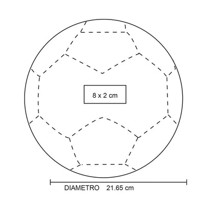 Balon Futbol For Promotional Talla 5 Elegir Color Azul - For Promotional - empaque