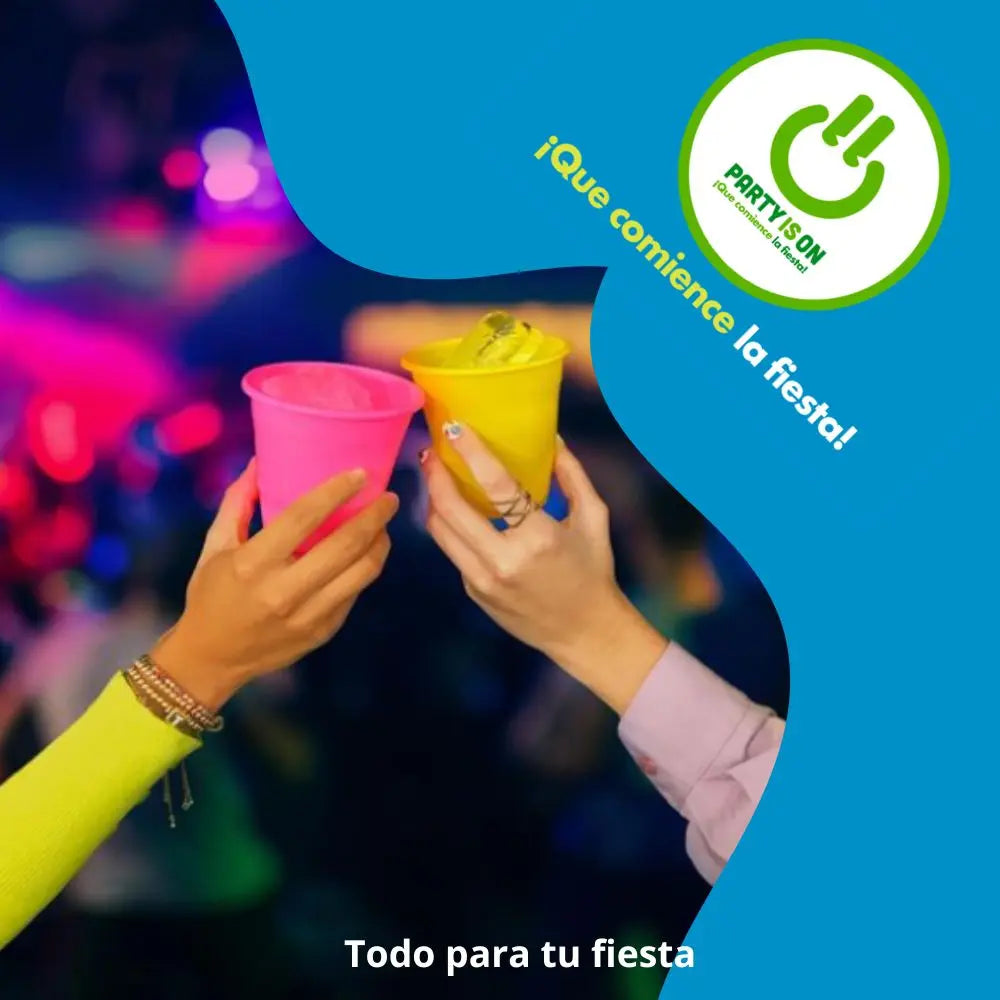 4pz Velas Curvi Doradas Party Is On Fiesta Cumpleaños - PARTY IS ON
