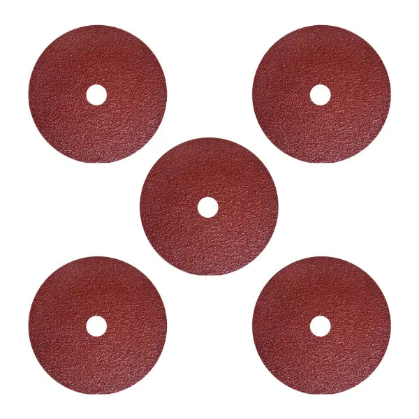 5 pzs Fibrodisco de óxido de aluminio, especificación EASY CUT A-50 de 115 x 22.23 mm Tenazit - Austrodiam - vista lateral
