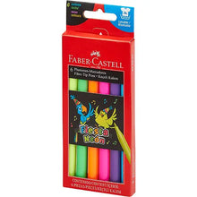 Plumones Lavables Faber Castell Fiesta Neón 6 Pz - Faber Castell - vista lateral