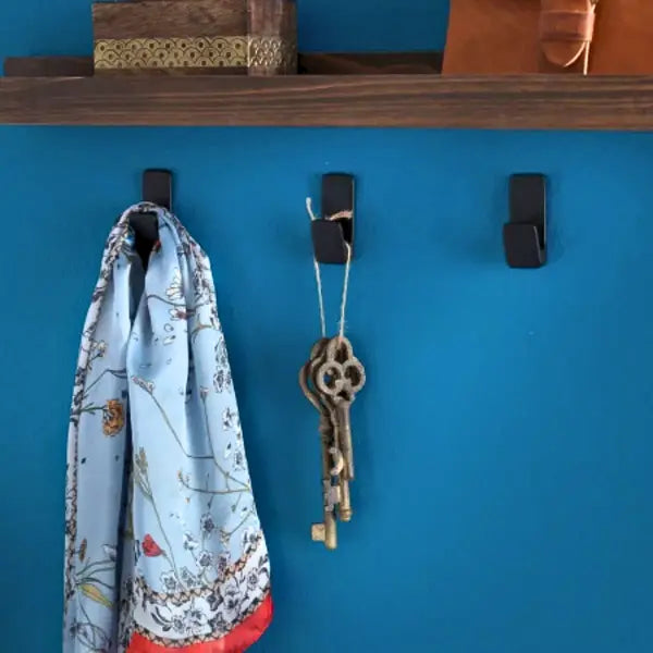 4 Pack Percheros Hangables Velcro Ganchos Adheribles Pared - Velcro - vista lateral