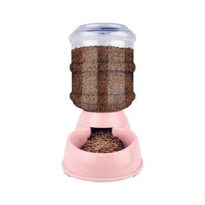 Alimentador Automatico Mascotas Grande de Color Rosa AKSI PETIT - Aksi - vista lateral